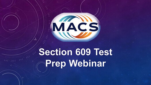 MACS 609 Training Webinar